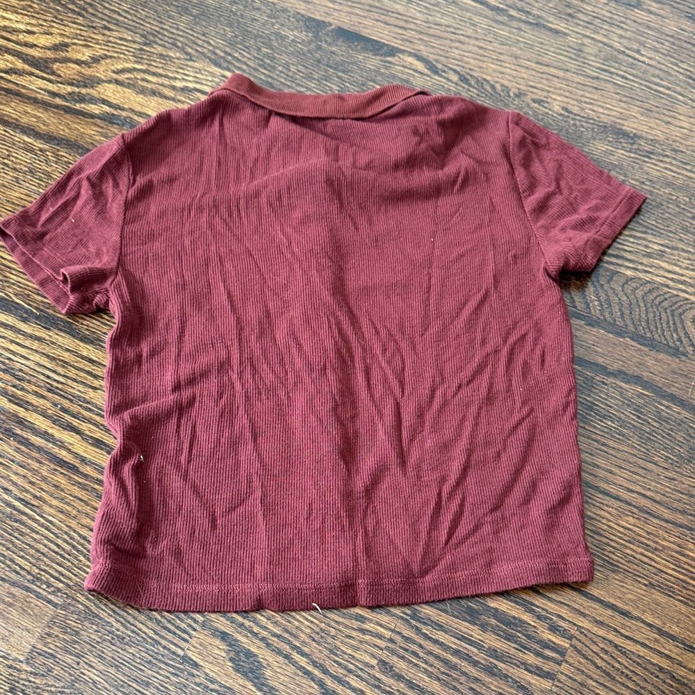 Garage Rust Red Knit Top - Picture 3 of 3